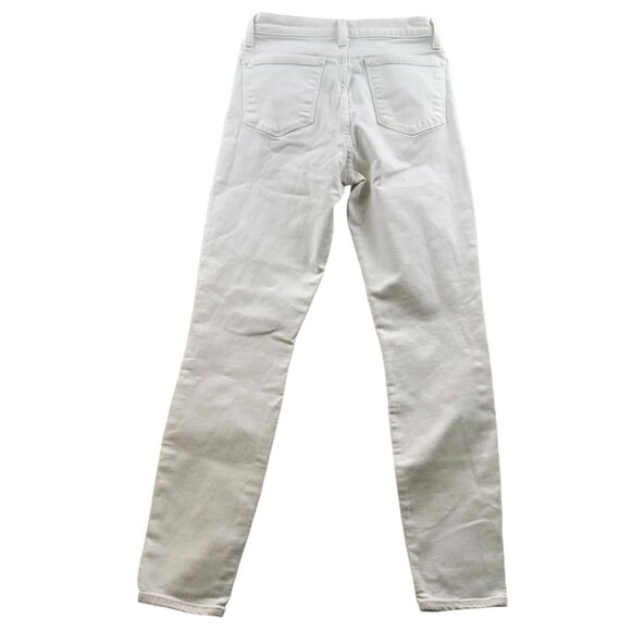 J. Crew Womens Lookout Jeans Size 28 High Rise Skinny White Denim Chic Casual - Picture 2 of 12
